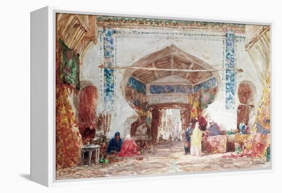 Bazaar in Constantinople-Felix Ziem-Framed Premier Image Canvas