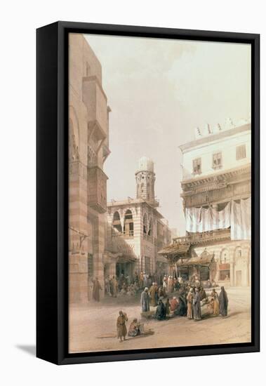 Bazaar of the Coppersmiths, Cairo, from "Egypt and Nubia", Vol.3-David Roberts-Framed Premier Image Canvas