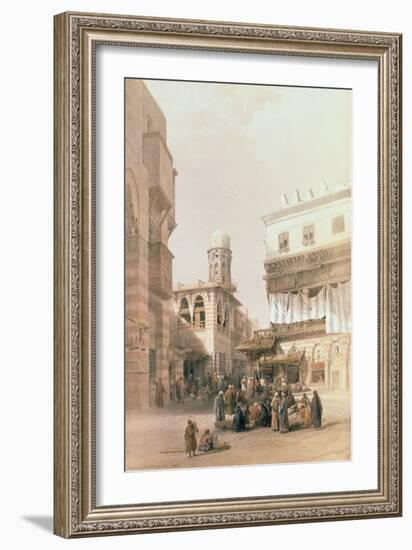 Bazaar of the Coppersmiths, Cairo, from "Egypt and Nubia", Vol.3-David Roberts-Framed Giclee Print