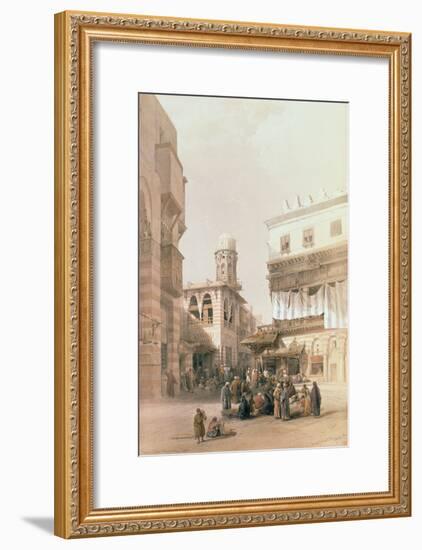 Bazaar of the Coppersmiths, Cairo, from "Egypt and Nubia", Vol.3-David Roberts-Framed Giclee Print