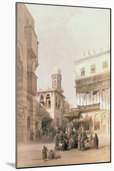 Bazaar of the Coppersmiths, Cairo, from "Egypt and Nubia", Vol.3-David Roberts-Mounted Giclee Print