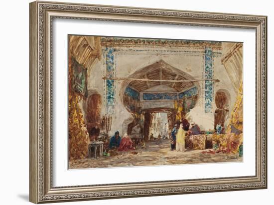 Bazar à Constantinople-Félix Ziem-Framed Giclee Print