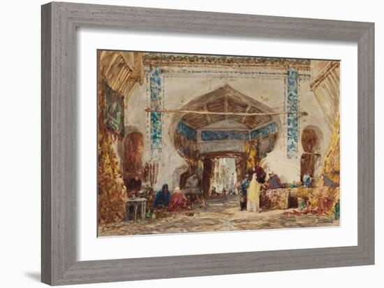 Bazar à Constantinople-Félix Ziem-Framed Giclee Print