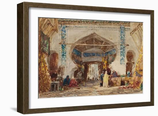 Bazar à Constantinople-Félix Ziem-Framed Giclee Print