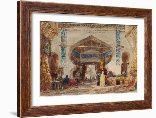 Bazar à Constantinople-Félix Ziem-Framed Giclee Print