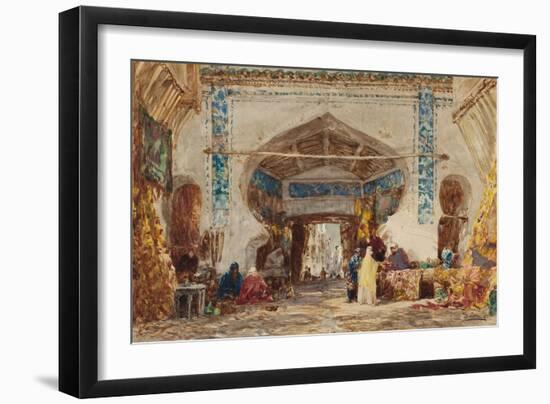 Bazar à Constantinople-Félix Ziem-Framed Giclee Print