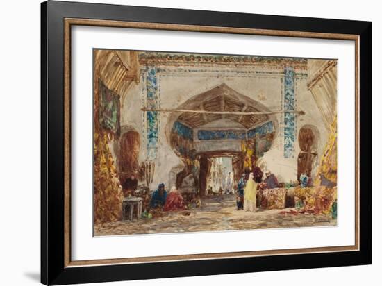 Bazar à Constantinople-Félix Ziem-Framed Giclee Print