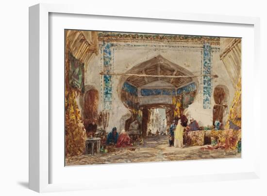 Bazar à Constantinople-Félix Ziem-Framed Giclee Print