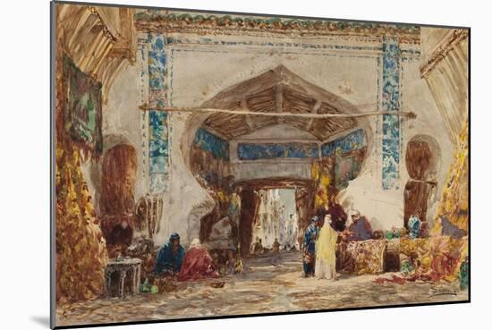 Bazar à Constantinople-Félix Ziem-Mounted Giclee Print