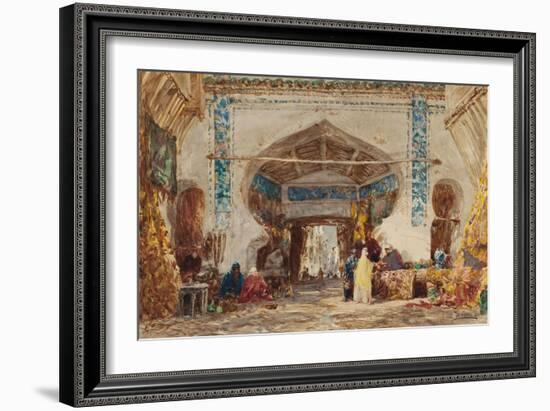 Bazar à Constantinople-Félix Ziem-Framed Giclee Print