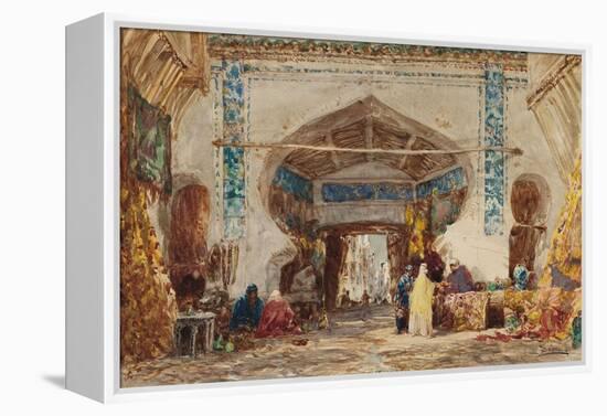 Bazar à Constantinople-Félix Ziem-Framed Premier Image Canvas