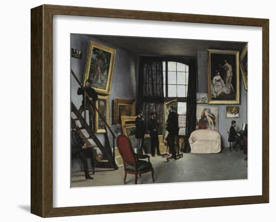 Bazille's Studio, c.1870-Frederic Bazille-Framed Giclee Print