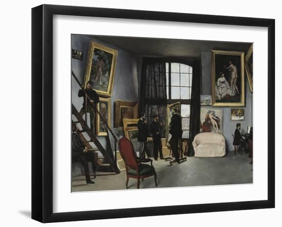 Bazille's Studio, c.1870-Frederic Bazille-Framed Giclee Print