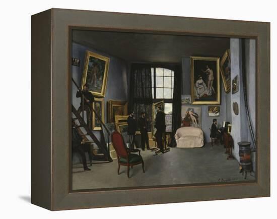 Bazille's Studio, c.1870-Frederic Bazille-Framed Premier Image Canvas