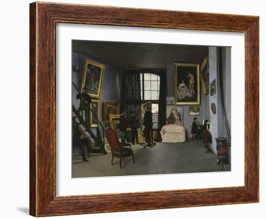 Bazille's Studio, c.1870-Frederic Bazille-Framed Giclee Print