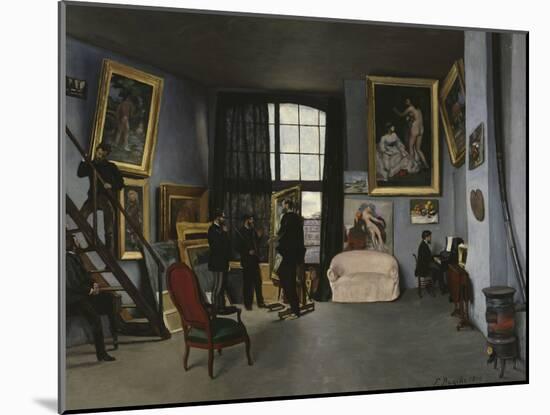 Bazille's Studio, c.1870-Frederic Bazille-Mounted Giclee Print