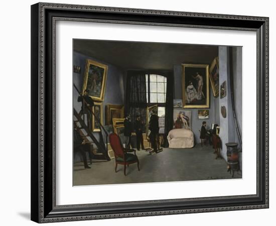 Bazille's Studio, c.1870-Frederic Bazille-Framed Giclee Print