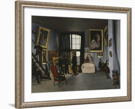 Bazille's Studio, c.1870-Frederic Bazille-Framed Giclee Print