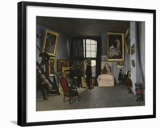 Bazille's Studio, c.1870-Frederic Bazille-Framed Giclee Print