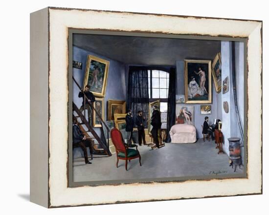 Bazille's Studio-Frederic Bazille-Framed Premier Image Canvas