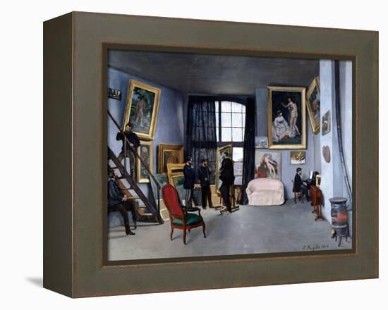 Bazille's Studio-Frederic Bazille-Framed Premier Image Canvas