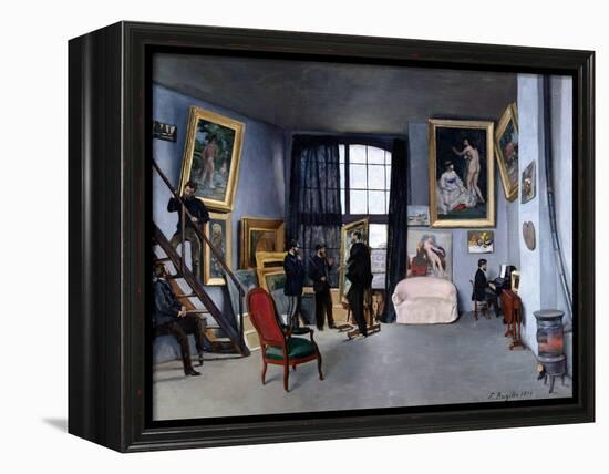 Bazille's Studio-Frederic Bazille-Framed Premier Image Canvas