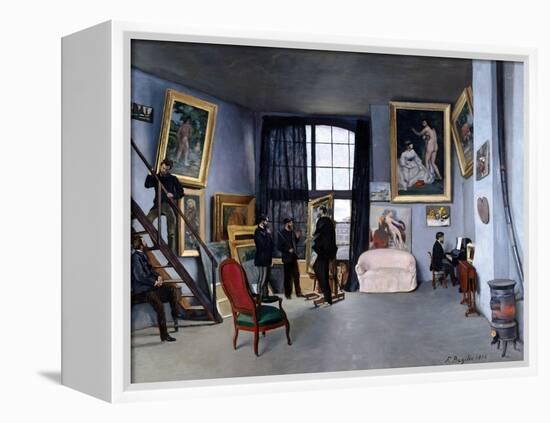 Bazille's Studio-Frederic Bazille-Framed Premier Image Canvas