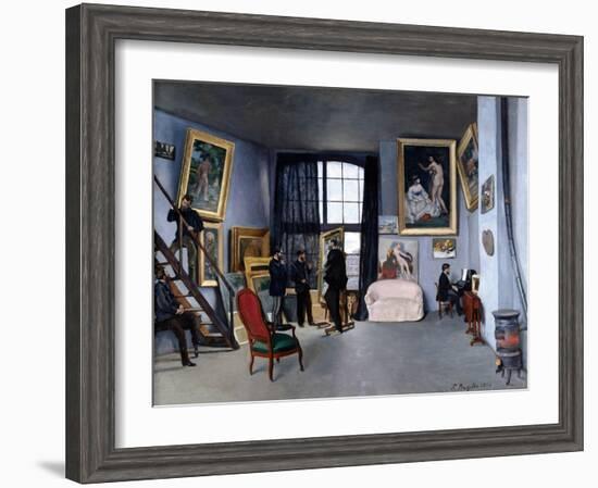 Bazille's Studio-Frederic Bazille-Framed Giclee Print