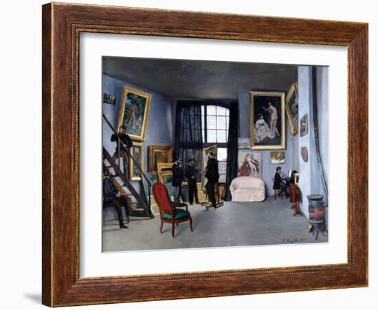 Bazille's Studio-Frederic Bazille-Framed Giclee Print