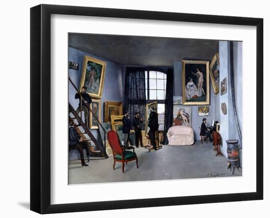 Bazille's Studio-Frederic Bazille-Framed Giclee Print