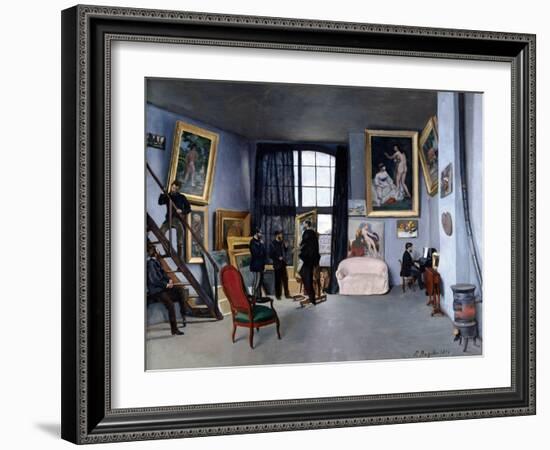 Bazille's Studio-Frederic Bazille-Framed Giclee Print