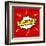 Bazinga! Comic Speech Bubble, Cartoon-jirawatp-Framed Art Print