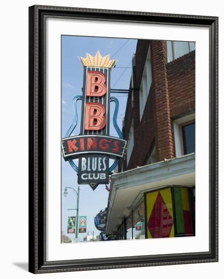 Bb King's Blues Club, Beale Street, Memphis, Tennessee, USA-Ethel Davies-Framed Photographic Print