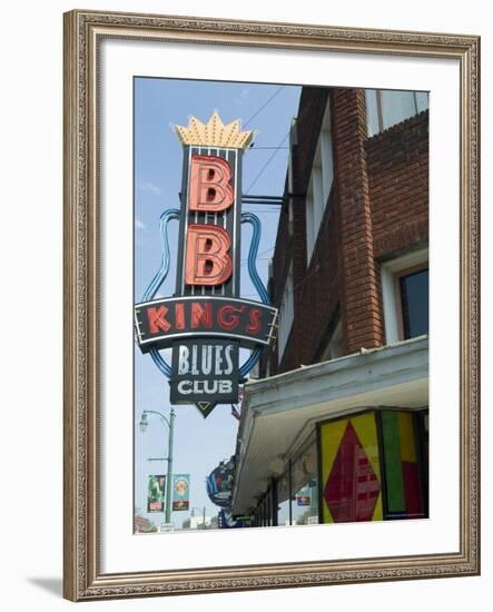 Bb King's Blues Club, Beale Street, Memphis, Tennessee, USA-Ethel Davies-Framed Photographic Print