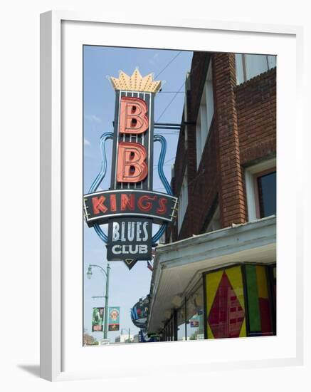 Bb King's Blues Club, Beale Street, Memphis, Tennessee, USA-Ethel Davies-Framed Photographic Print