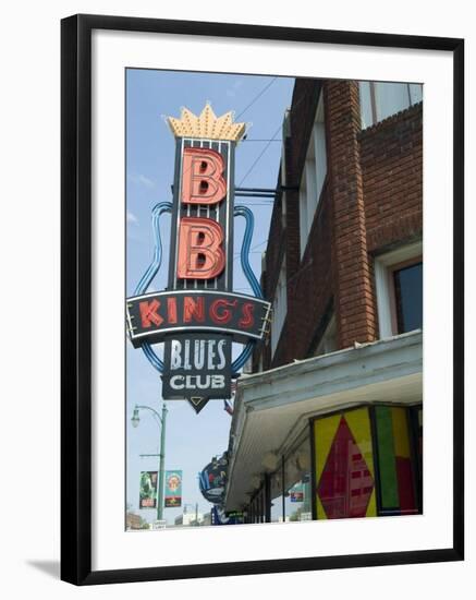 Bb King's Blues Club, Beale Street, Memphis, Tennessee, USA-Ethel Davies-Framed Photographic Print