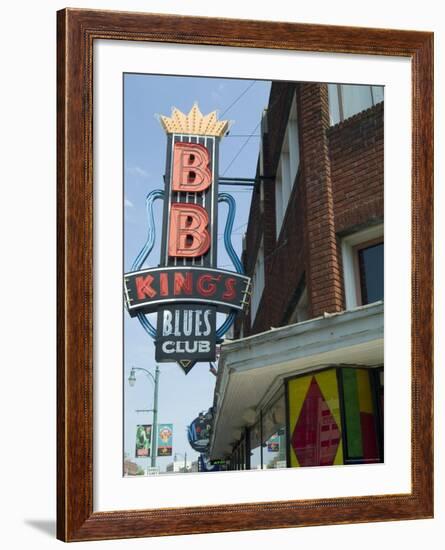 Bb King's Blues Club, Beale Street, Memphis, Tennessee, USA-Ethel Davies-Framed Photographic Print