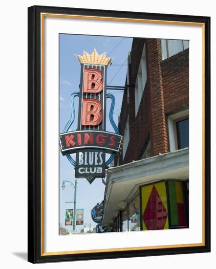 Bb King's Blues Club, Beale Street, Memphis, Tennessee, USA-Ethel Davies-Framed Photographic Print