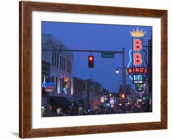 BB King's Club, Beale Street Entertainment Area, Memphis, Tennessee, USA-Walter Bibikow-Framed Photographic Print