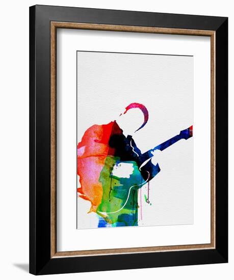 BB King Watercolor-Lora Feldman-Framed Premium Giclee Print