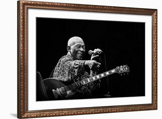 BB King-Alice Lorenzini-Framed Art Print