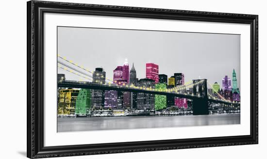 BB Night: Pier 17-Anne Valverde-Framed Art Print