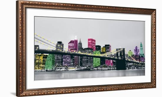 BB Night: Pier 17-Anne Valverde-Framed Art Print