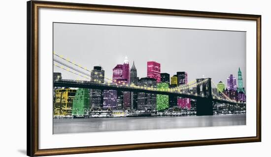 BB Night: Pier 17-Anne Valverde-Framed Art Print