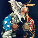 "Democrats vs. Republicans," July/Aug 1980-BB Sams-Giclee Print