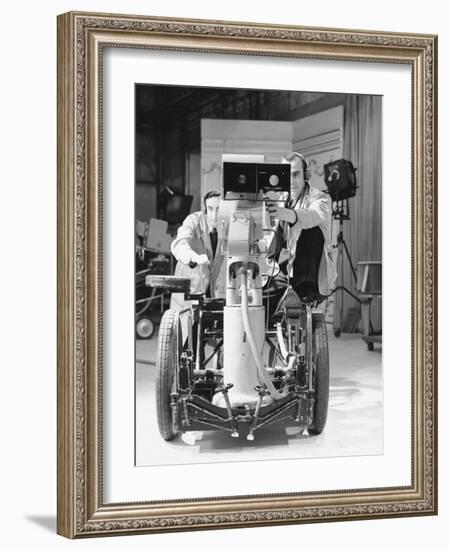 BBC Camera Crew Moving in For a Close Up-William Vandivert-Framed Photographic Print