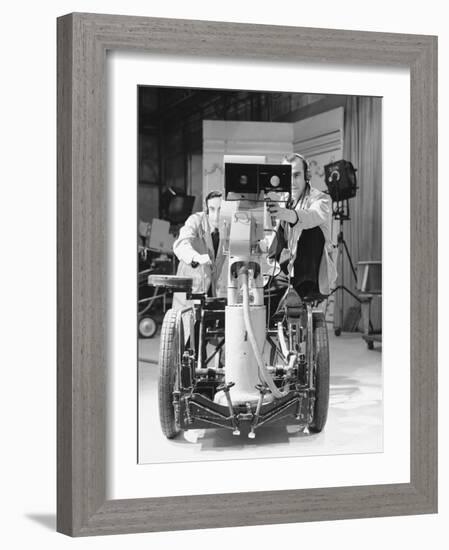 BBC Camera Crew Moving in For a Close Up-William Vandivert-Framed Photographic Print