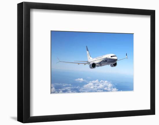 BBJ MAX 8 based on the 737 MAX 8-null-Framed Art Print