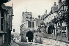 St James' Church over West Gate, Warwick, Warwickshire, 1929-BC Clayton-Photographic Print