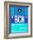 BCN Barcelona Luggage Tag 2-NaxArt-Framed Art Print